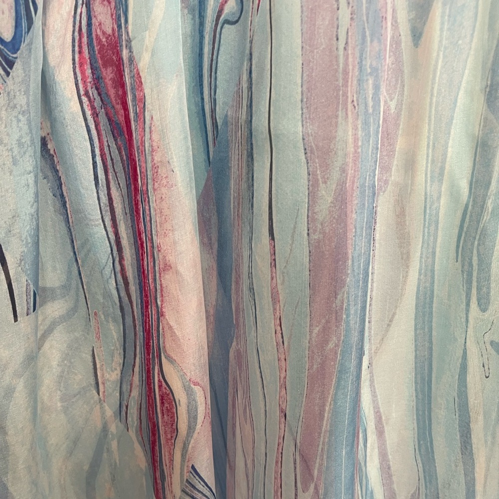 Nordstrom Blue Marble Magic Silk Scarf - Picture 10 of 12